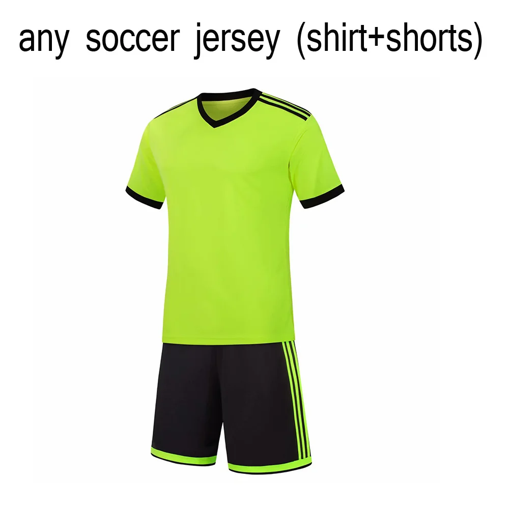 jersey no socks Футбольная форма пустой настроить футбол футбольные майки комплект Молодежный детский футбольный тренировочный комплект мальчики девочки спортивный костюм с носками - Цвет: jersey no socks