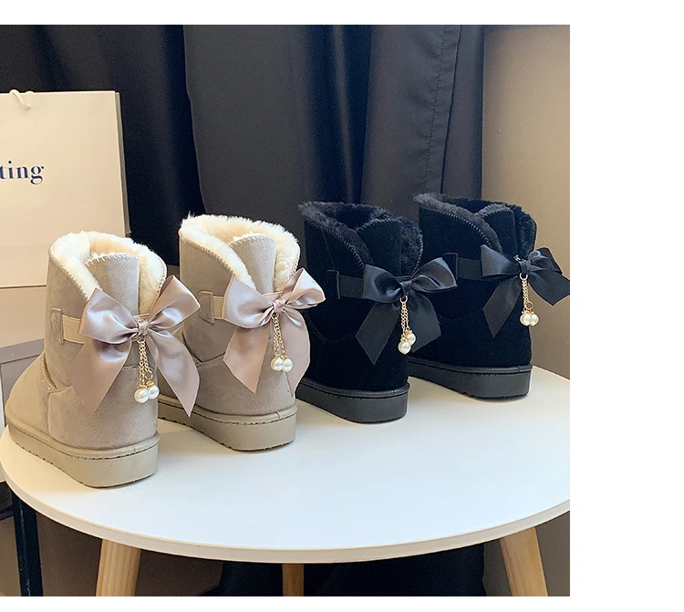 Bootee/ г.; женские кожаные ботинки; женские ботинки; зимние ботинки на плоской подошве со шнуровкой на низком каблуке; австралийские ботинки с круглым носком на резиновой подошве средней высоты