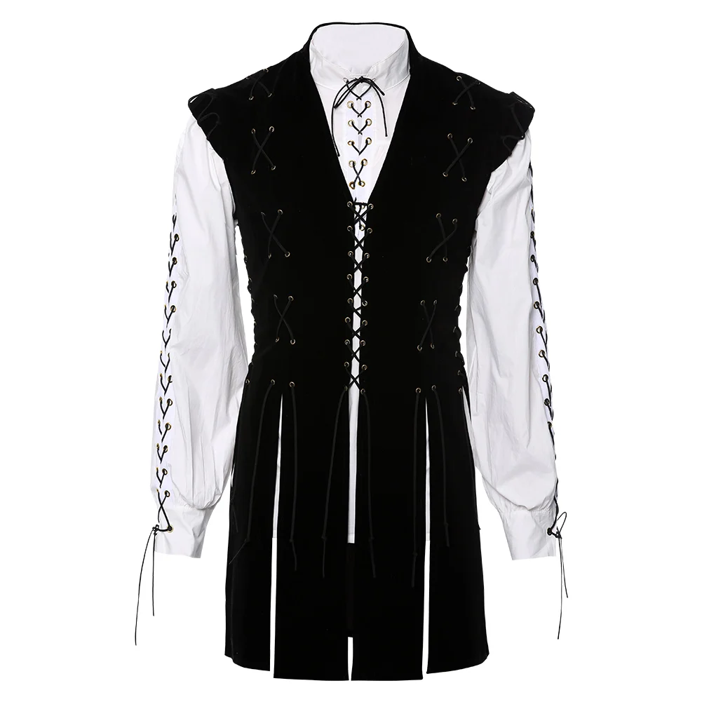 Для мужчин Готический Средневековый Ренессанс взрослых рыцарский костюм одежда