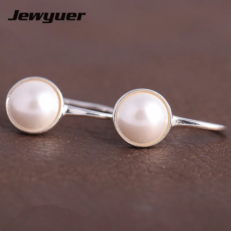 New earrings Luminous Droplets Drop Earrings for Women 925 Sterling Silver jewelry earring with white pearl Fine Jewelry ER087