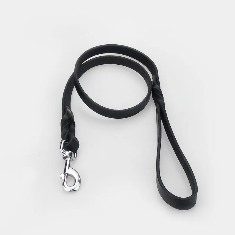 Поводок для домашних животных веревка больших собак буферный кожаный поводок