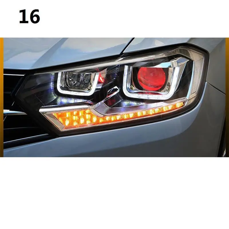 Luces Para автомобильные аксессуары светодиодные автомобильные запчасти Drl лампа в сборе Cob автомобильное освещение фары Задние фары 16 для Volkswagen Bora