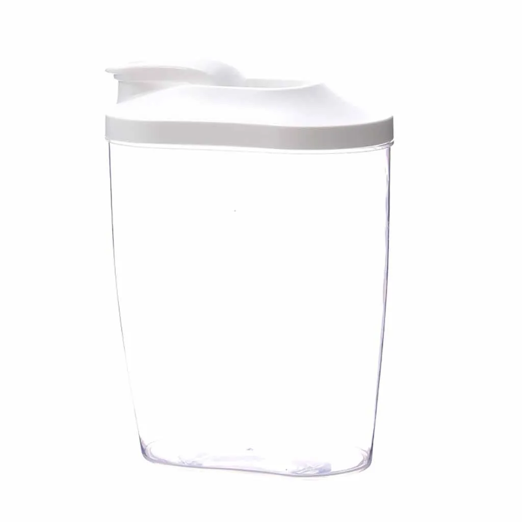 5# 1PC Food Storage Box Plastic Clear Plastic Container Sealed Crisper With Lids Kitchen Storage Jars Dried Grains Tank