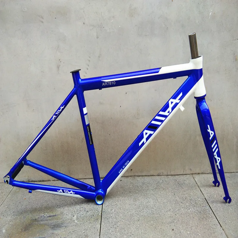 

Road Bicycle 700C frame racing cycle aluminum alloy frame Fixed Gear Bike frame and front fork 52cm