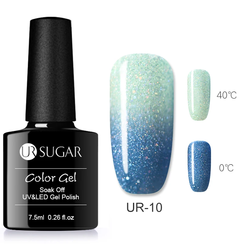 Ur SUGAR, 3 цвета, термогель-лак, 3 в 1, меняющий цвет температуры, долговечный, замачиваемый, УФ светодиодный Гель-лак для ногтей, лак - Цвет: 25