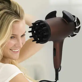 

Household Far Infrared Massage Blow Dryer Negative Ion Electric Hair Dryer Brown 220V Barber Beauty Salon Powerful Hair Dryer