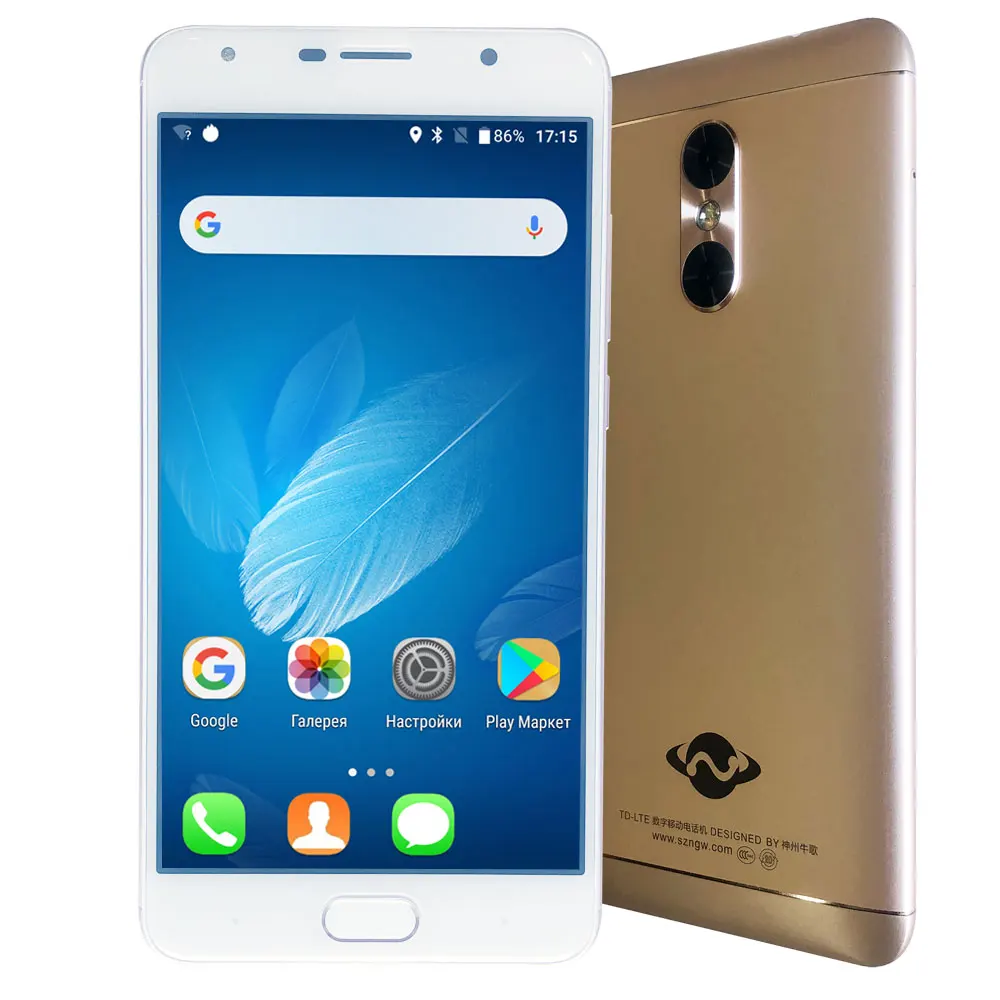 4GB RAM 64GB ROM SANTIN NG3 5G Wifi cuerpo de 3000mAh 5,5 HD MTK6750T Octa Core 13MP ID táctil 4G LTE teléfono OTG teléfono
