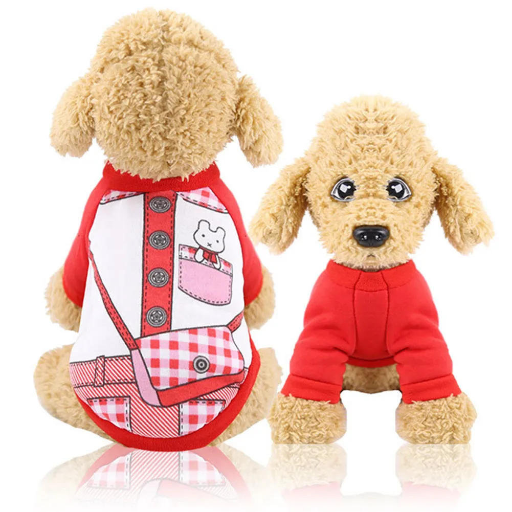 Милая Одежда для животных, весенне-осенняя одежда для домашних животных, одежда для собак, хлопковая классическая одежда для щенков, жакеты для собак, Комбинезоны для домашних животных, Одежда для кошек, чихуахуа