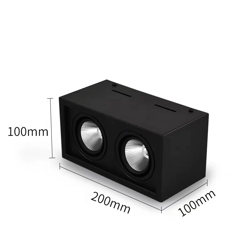 Квадратный светодиодный светильник с двойной регулировкой яркости