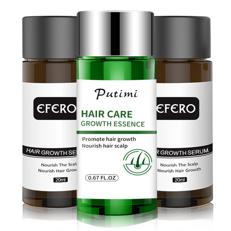 Aceite potente de esencia de rápido crecimiento de pelo, tratamiento antipérdida de cabello, ayuda para el crecimiento para hombres y mujeres, productos de belleza para el cuidado del cabello, 1 Uds.