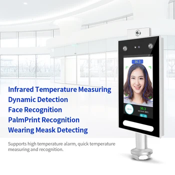 

Temperature Measurement PalmPrint Face Dynamic Recognition Terminal Device Acces Control System Face Password Attendance Machine