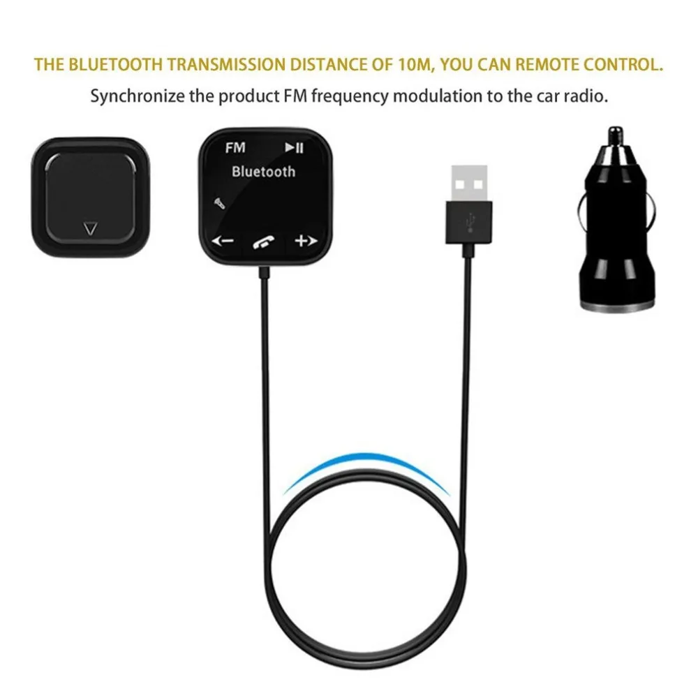 Мини Bt760 Автомобильный Mp3 беспроводной музыкальный плеер Hands-Free, fm-передатчик с двойной Usb зарядкой