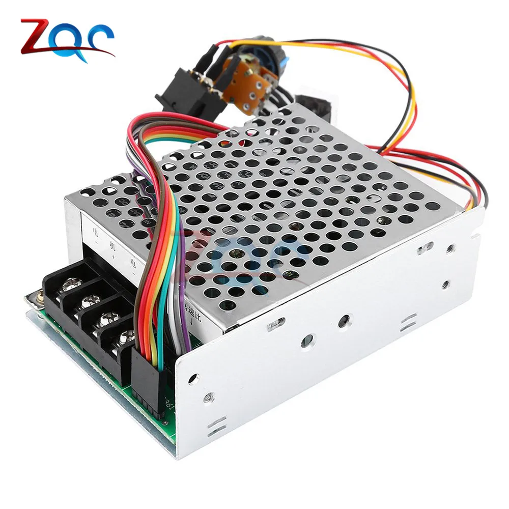 DC 10-50V 40A PWM DC Motor Speed Controller LED Digital Display 0-Adjustable 12V 24V 48V 2000W MAX 60A Reversible