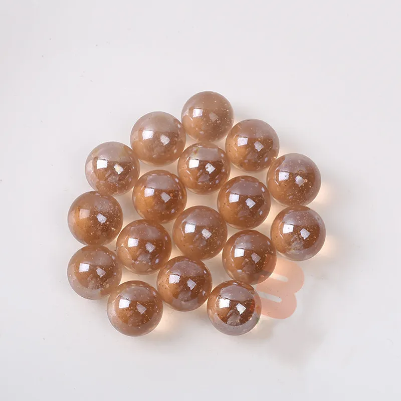 16mm Glass Marbles Balls Charms Clear Pinball Machine Home Decor for Fish Tank Vase Aquarium Toys for Kids Children 10PCS 15