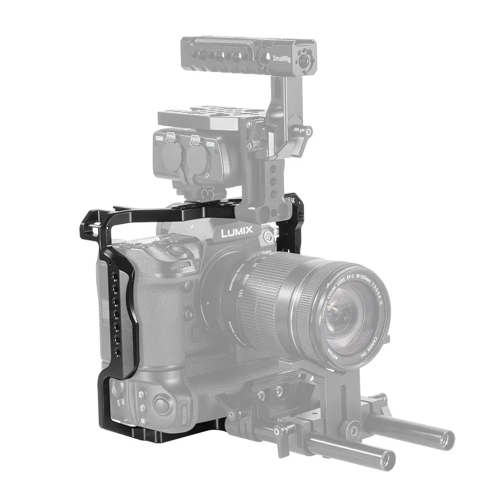 Клетка для камеры SmallRig S1/S1R для Panasonic S1/S1R клетка с DMW-BGS1 батарейным блоком/холодным башмаком крепления/Nato Rail-2410