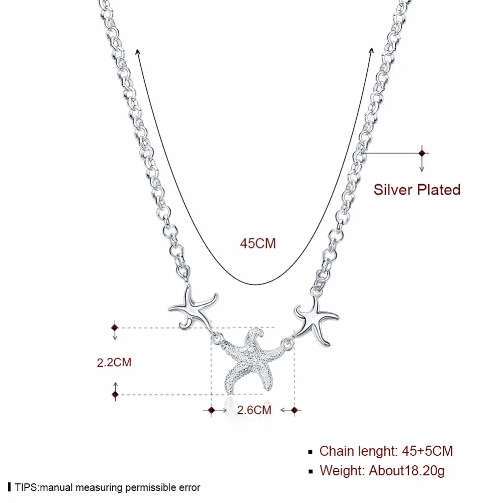 

BUC12 three stars shape pendant send with dust bag hot sell product girlfriend jewelry gift 925 silver pendant summer lover