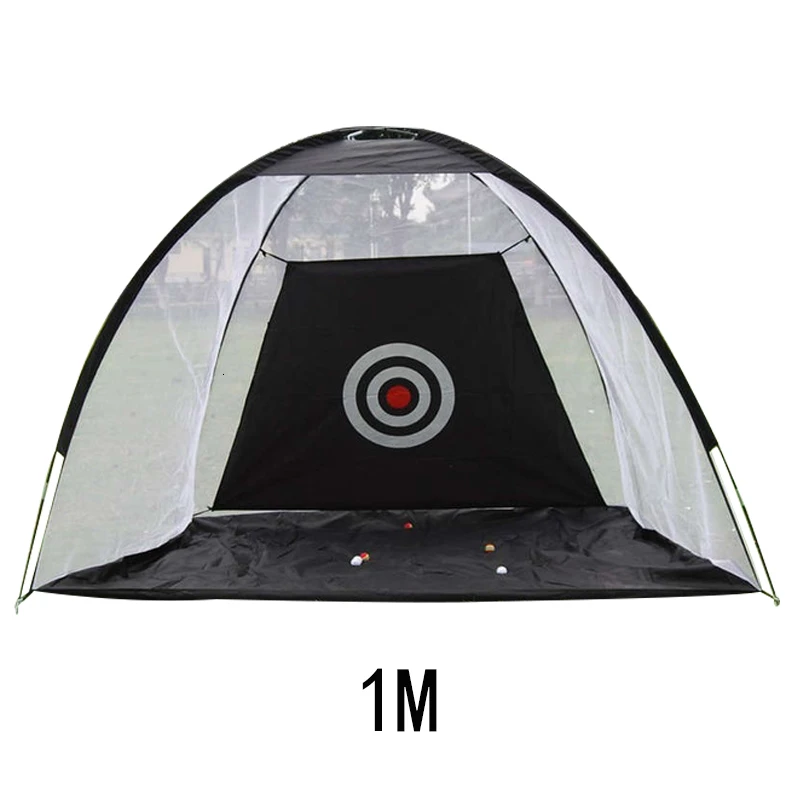 Black 1m PGM Крытый Открытый складной Гольф Практика сетка для гольфа удара клетка сад Луг практика палатка для гольфа тренировочное оборудование - Цвет: Black 1m