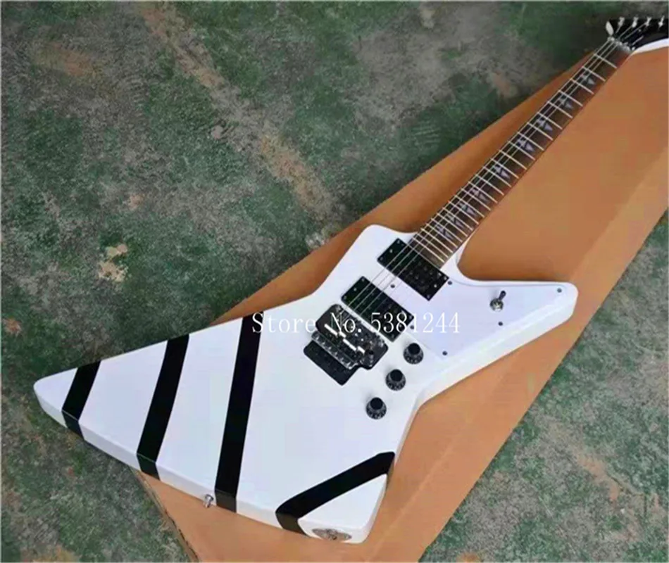 

Free shuttle, electric guitar, 6-string guitar, black van, silver accessories, customizable