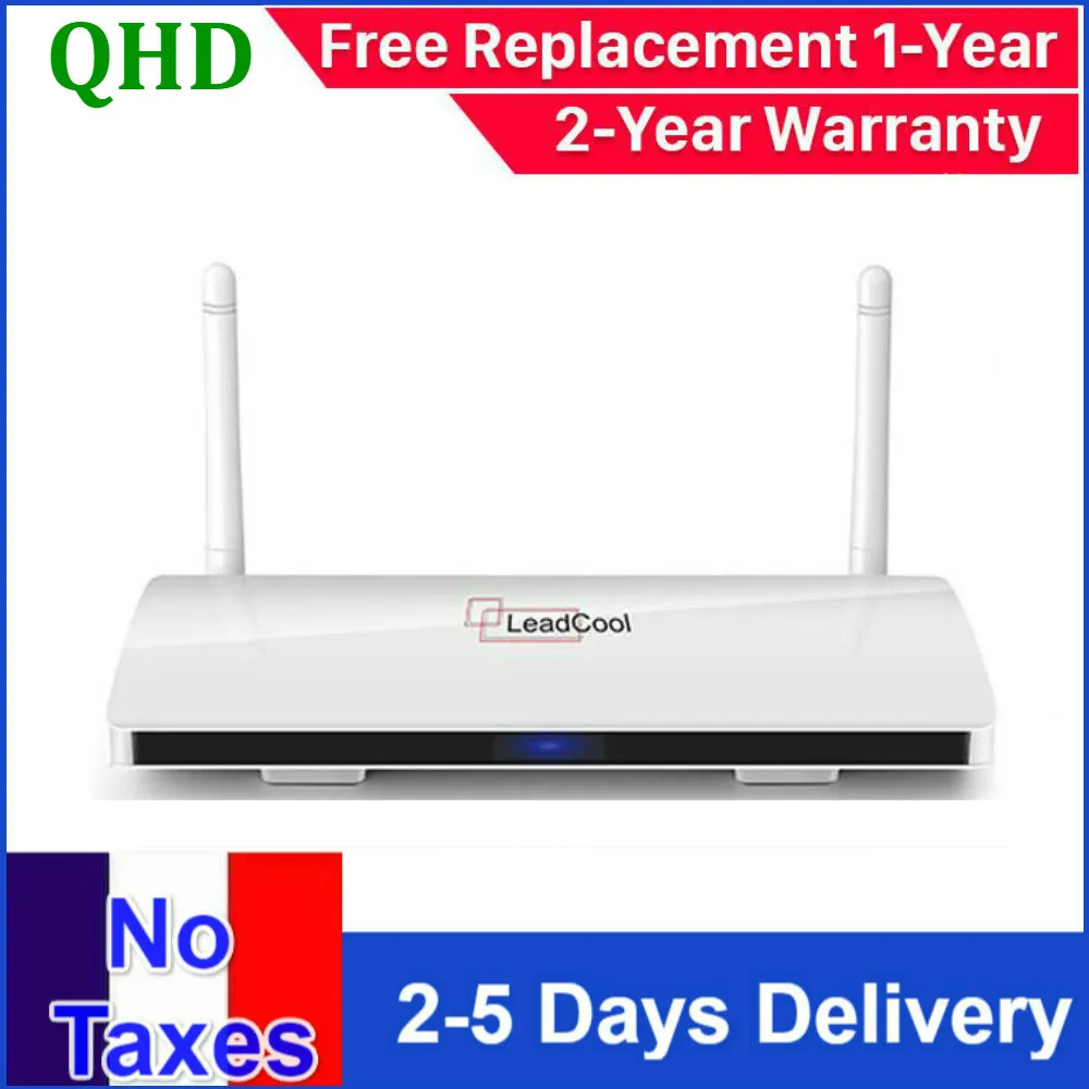 Leadcool-dispositivo de TV inteligente Full HD con Android 9,0, decodificador de señal con Amlogic S905W, Quad Core, 2 GB, 16 GB, reproductor multimedia, código QHDTV