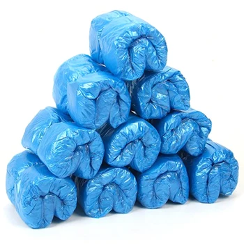 

200 PCS PE Shoe Cover Machine Shoe Cover Blue Disposable Convenient and Comfortable Model House Shoe Cover