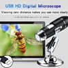 1600X 1000X USB Microscope Handheld Portable Digital Microscope USB Interface Electron Microscopes with 8 LEDs with Bracket 1