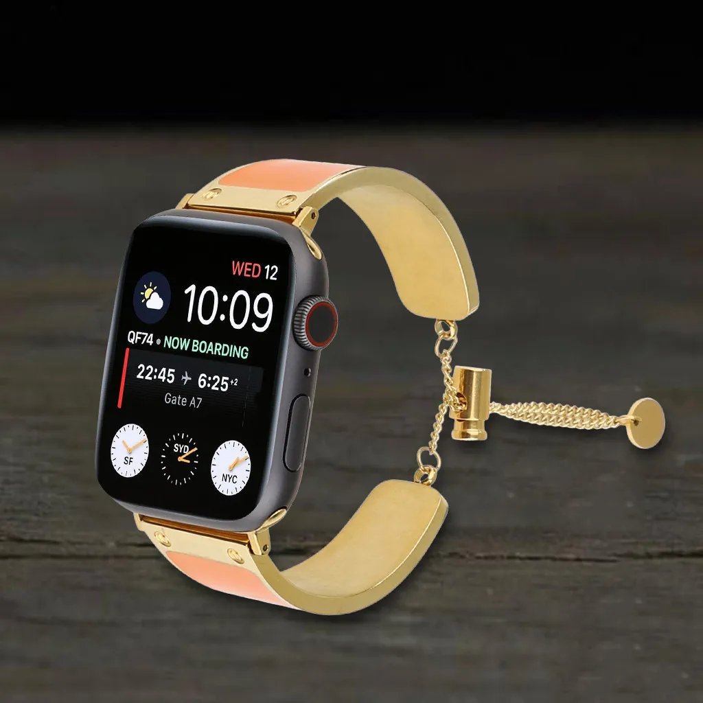 Премиум металлический ремешок роскошный спортивный сменный для Apple Watch 4321 40 мм