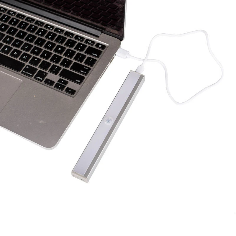 Dozzlor USB Powered Charging Night Light Wireless Sensor Led Lamp White Cabinet Wardrobe Light