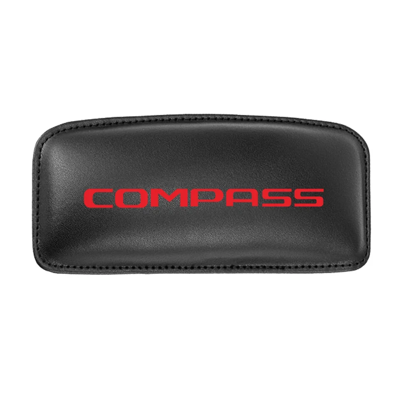 Автомобильная подушка Интерьерная подушка наколенник для JEED Compass автомобильное сиденье Мягкая Кожаная подушка - Название цвета: BLACK red 1pcs
