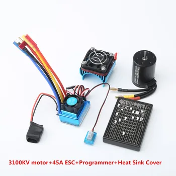

RCtown 3650 3100KV Brushless Motor & 45A/60A/80A/120A ESC with radiator Combo for 1:8/1:10 RC Car RC Boat Part #X0815