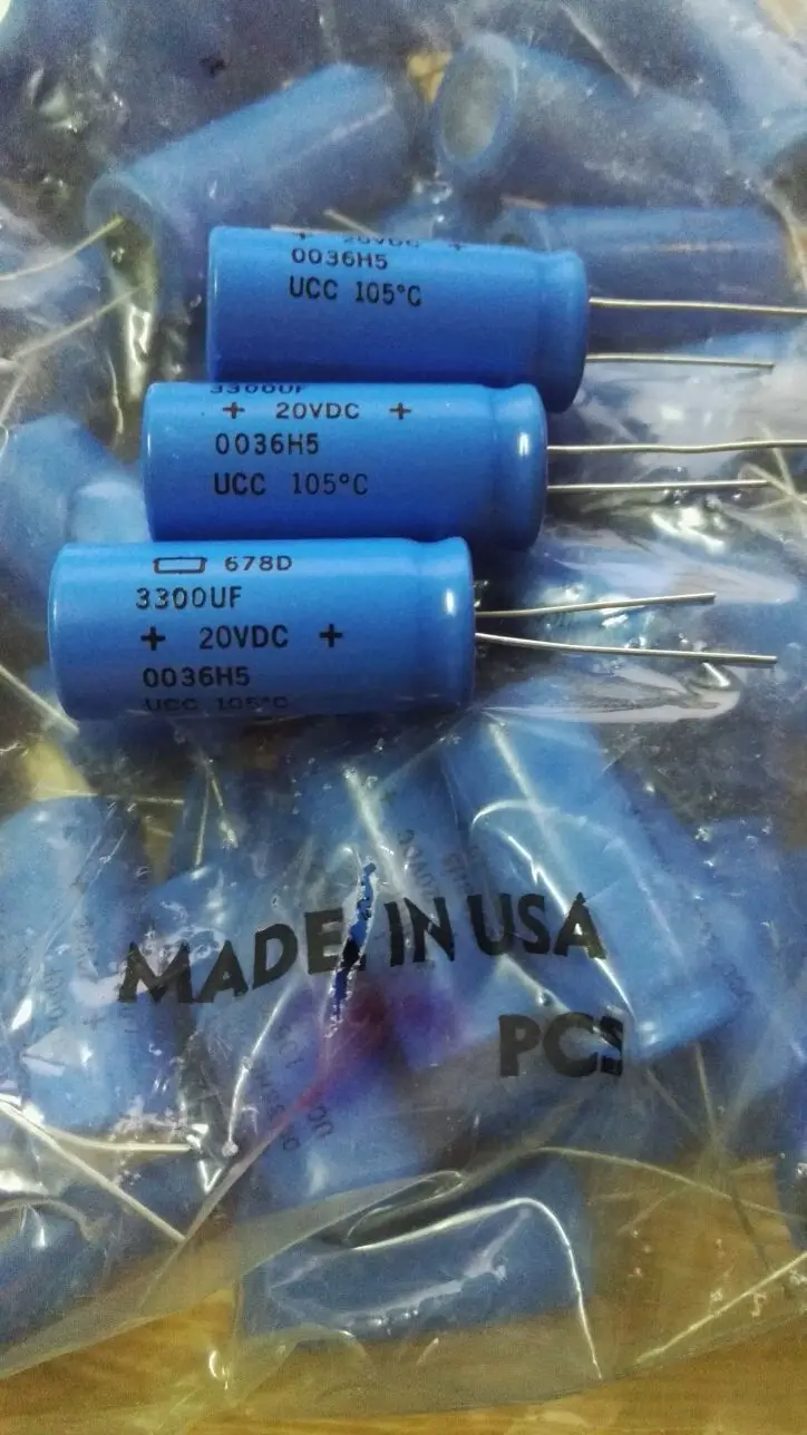 10 шт./30 шт. электролитический конденсатор SPRAGUE 678D 20V3300UF | Электронные компоненты и