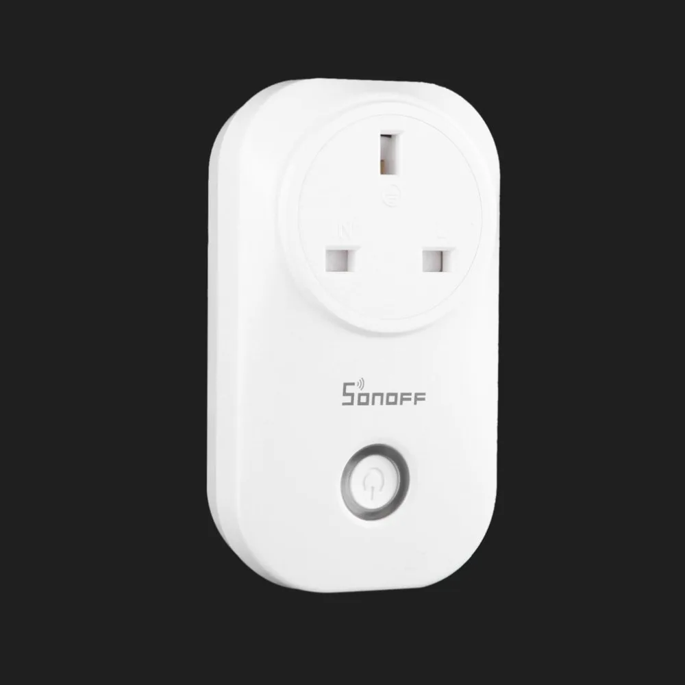 Интеллектуальный выключатель света Sonoff S20 EU/US/UK Беспроводной Wi-Fi таймер розетка 10A 2200 Вт дистанционного Питание Plug IOS Android С телефонным пультом управления Управление умный дом