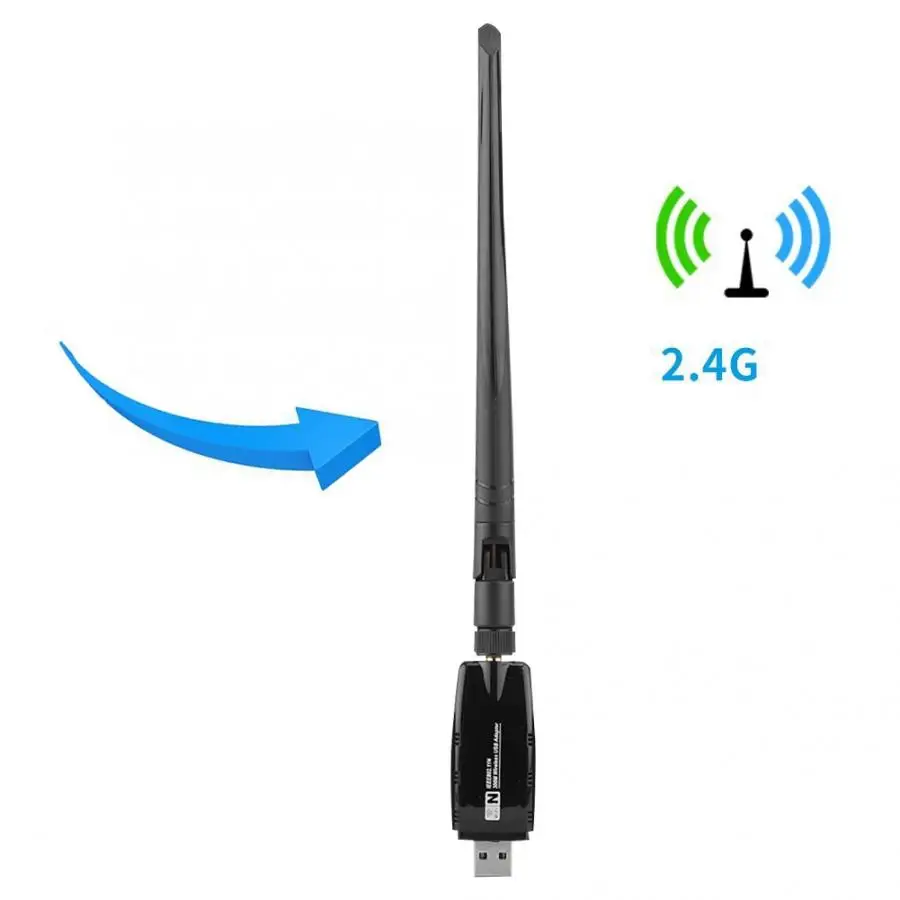 Беспроводной сетевой адаптер 300 Мбит/с USB2.0 wifi адаптер с 5dBi внешней смарт-антенны