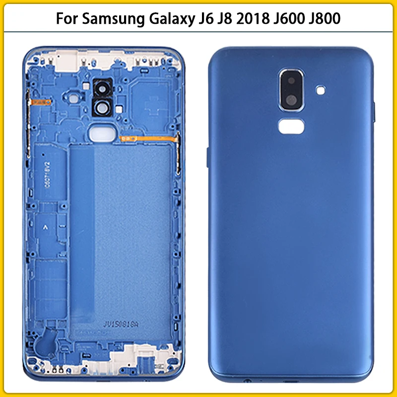 Новый чехол для задней крышки J600 Samsung Galaxy J6 J8 2018 J600F J800 J800F Крышка батарейного