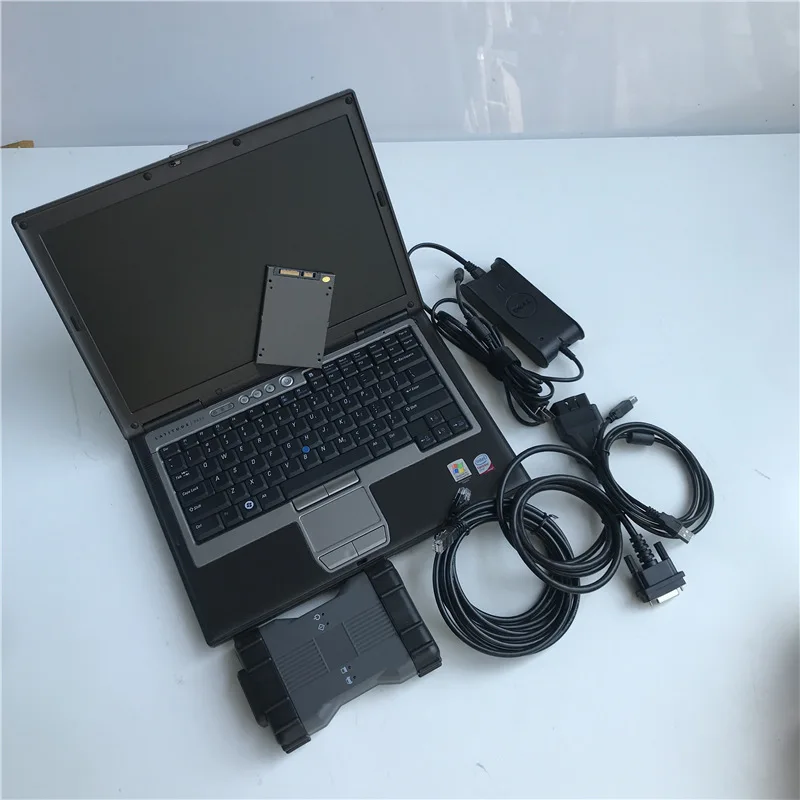 newest mb star c6 vci diagnostic tool CAN DOIP Protocol wifi software.12V SSD laptop D630 4g ram ready to work full set - Цвет: C6-LAPTOP-SSD