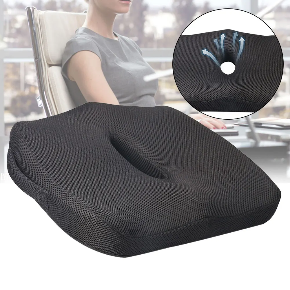 Removable Comfortable Seat Cushion Car Memory Foam Seats Portable Pad Anti Slip Pain Relief Office Ergonomic Chair Pads - Цвет: 1