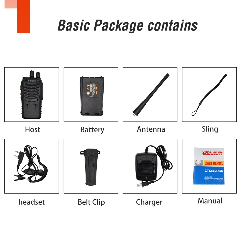 2/4 шт. Оригинальный Baofeng BF888S иди и болтай Walkie Talkie “иди 5 Вт BF 888S 6 км Портативный