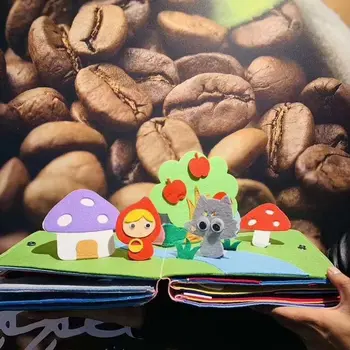 

Children Early Education Rainbow Cloth Book 2 Children 3D Infant Tear Rotten-Bite DIY Baby Fabric ENLIGHTEN-Bite