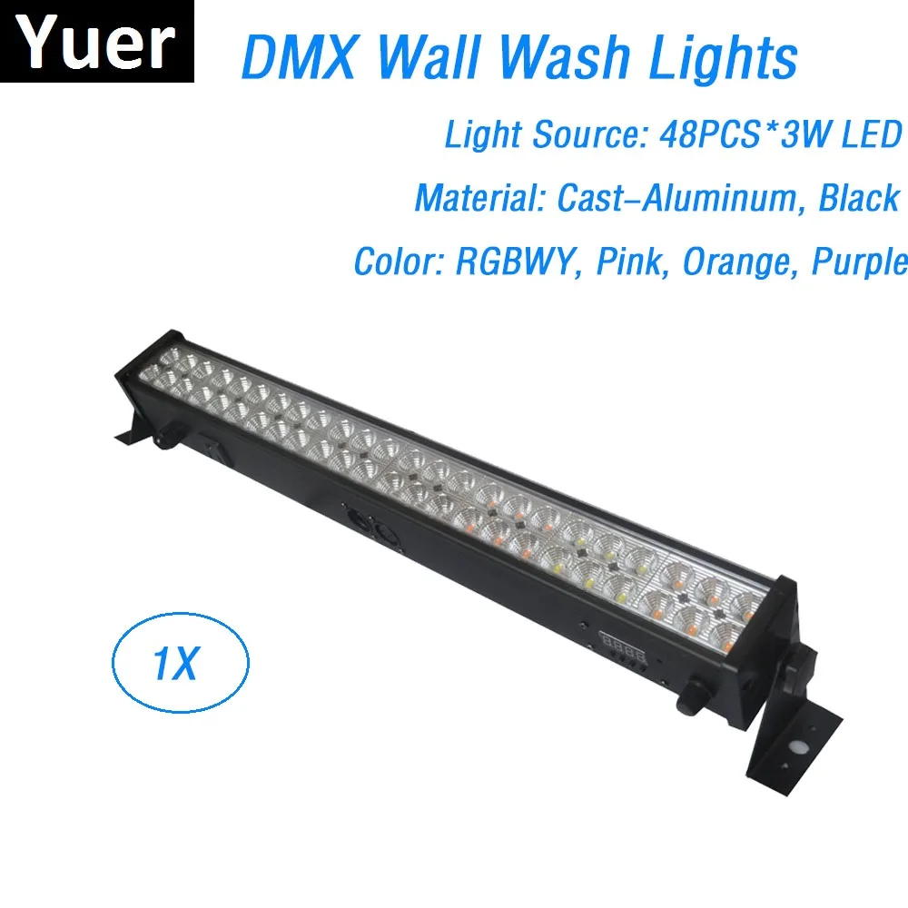 2019 продажа с завода 48x3 Вт 8 цветов светодиодные Настенные светильники DMX512 диско