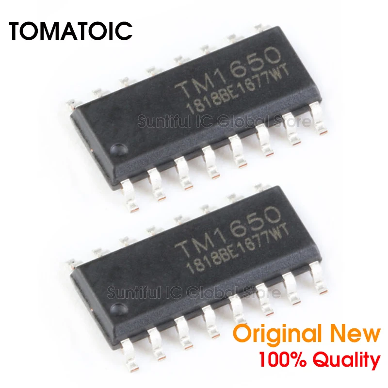 10PCS TM1650 SOP16 1650 SOP-16 LED Driver Control / Keyboard Scan | Электроника