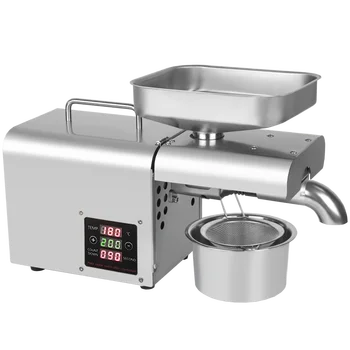 110V/220V adjust temperature automatic cold press oil machine, oil cold