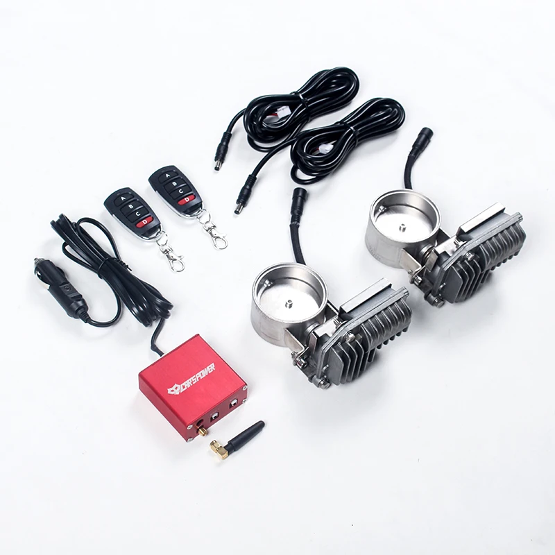 S304 Exhaust Cutout Valve Double Valves Set Valve Muffler Exhaust Sounds Valve Outlet Valves Waterproof Valves