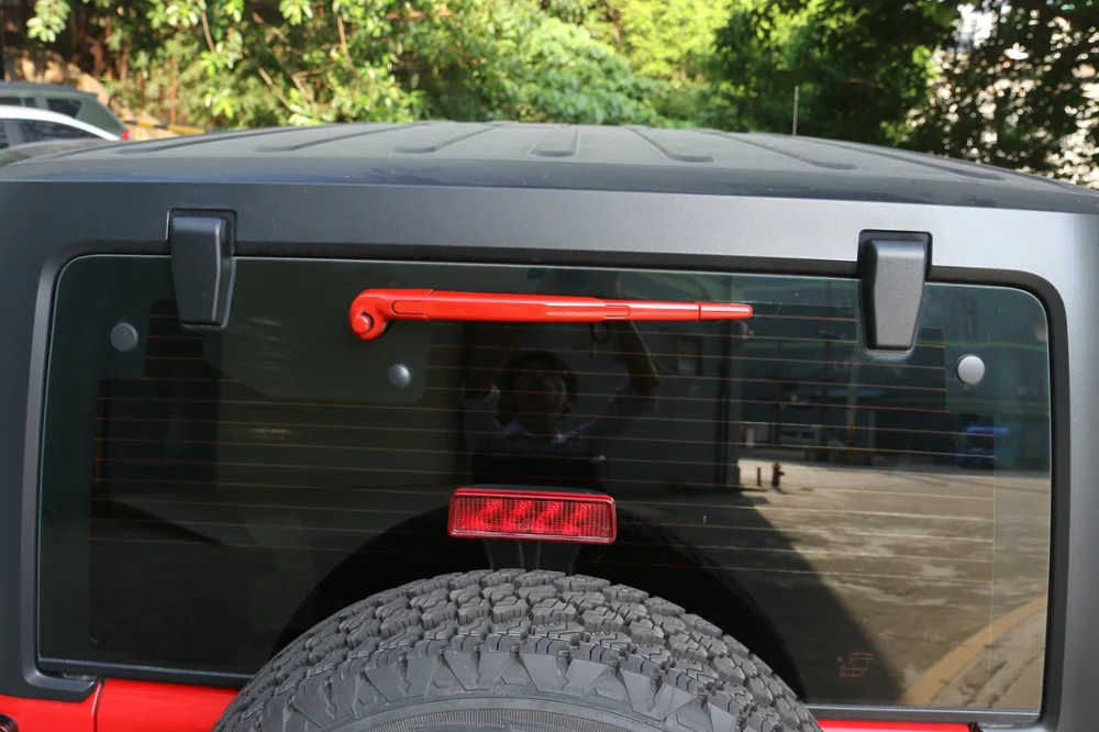 Для Jeep Wrangler JK 2007- автомобильный передний и Стеклоочиститель заднего окна лезвия украшения обложки наклейки ABS пластик отделка Аксессуары 8 шт