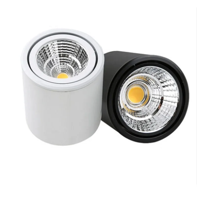 

1 dimmable LED downlight COB spotlight AC85-265V 5W 7W 9W 12W 15W 20W 30W aluminum surface mounted indoor lighting lamp