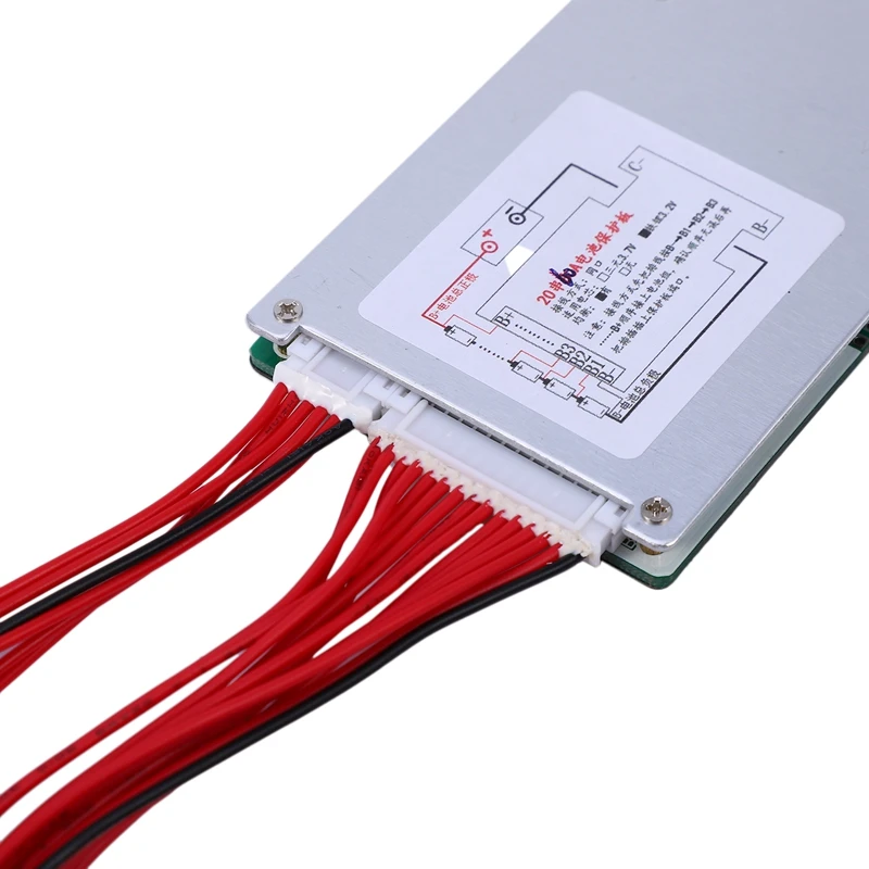 20S 60V 60A LiFePo4 плата защиты батареи BMS PCB с балансом для мотоцикла E-Bike EScooter