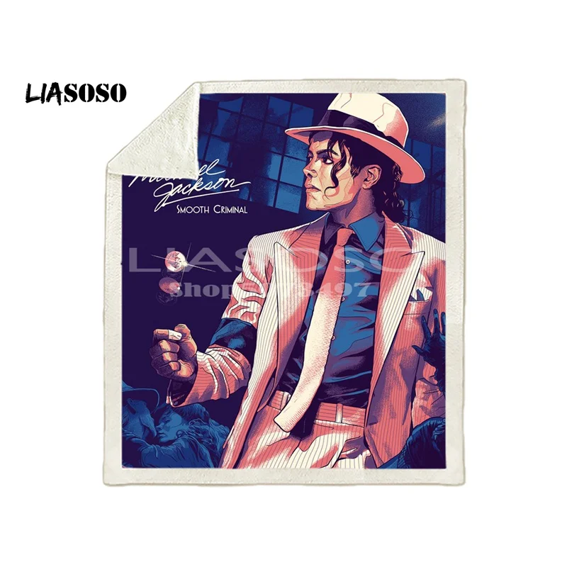 New Michael Jackson Hallyday Blankets 3D Printing Soft Blanket Throw On Home/Sofa/Bedding Portable Adult Travel Cover Blanket