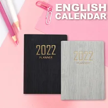 

Mini 2022 Notebook Plan Notepad English Schedule Book DIY Diary Schedule Planner Travel Notebook Office School Supplies