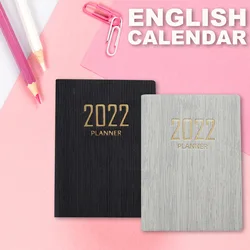 Mini carnet de notes 2022 planificateur, carnet de calendrier en anglais, planificateur de voyage, fournitures scolaires et de bureau à faire soi même 