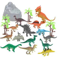 Parque Infantil de dinosaurios con estera de juego de actividades, figuras educativas realistas para crear un mundo de dinosaurios, 33 Uds.