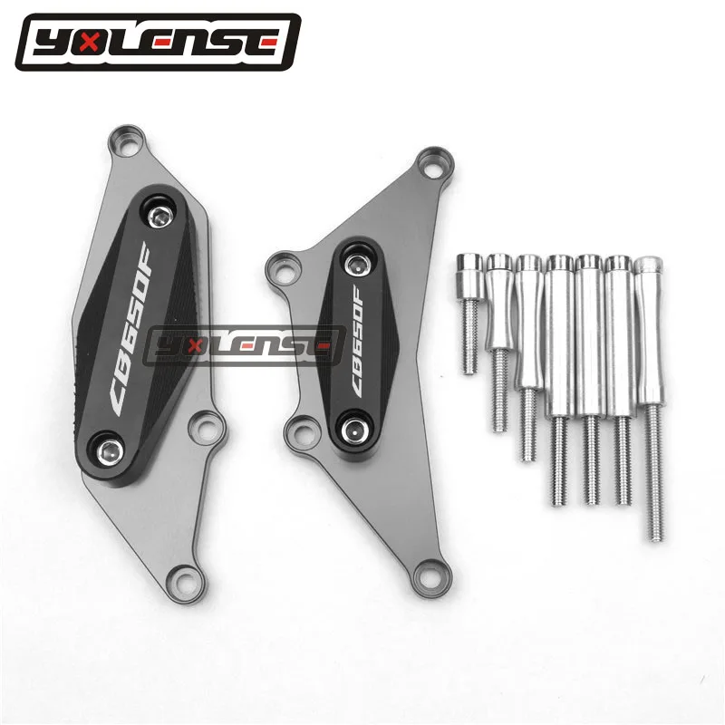 Titanium-CB650F Для HONDA CB650F CBR650F CB CBR 650F Мотоциклетный Двигатель крушение защита статора Крышка слайдер протектор - Цвет: Titanium-CB650F