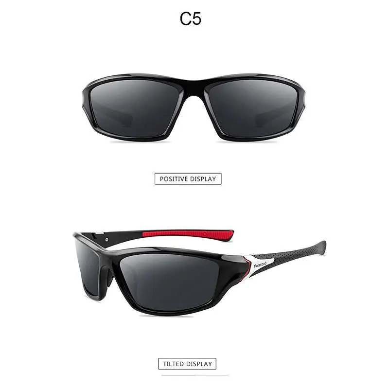 Men D120 Polarized Sports Sunglasses UV400 Protection Skiing Cycling Driving Running Fishing Sunglasses With Eye Protection